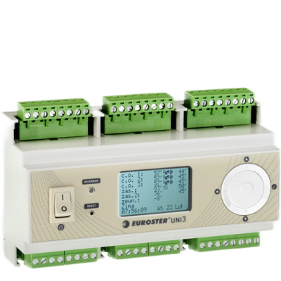 Контроллер отопления Euroster UNI3 погодозависимый для управления тремя контурами со смесительными клапанами в комплекте с датчиками EUNI3