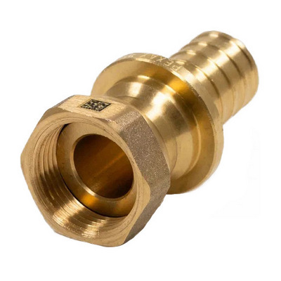 Переходник с накидной гайкой для труб из сшитого полиэтилена Рехау Rautitan MX DZR латунь