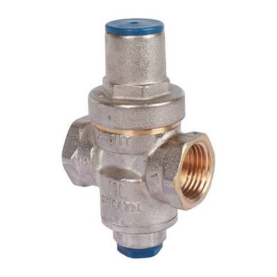 Редуктор давления Stout вн-вн 1/2" 1-5,5 бар PN16 БЕЗ манометра Никель