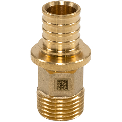 Переходник с наружной резьбой для труб из сшитого полиэтилена Рехау Rautitan MX DZR латунь