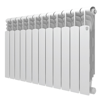 Радиатор отопления Royal Thermo Revolution Bimetall 500 2.0 (Белый) 12 секций биметаллический боковое подключение НС-1295110