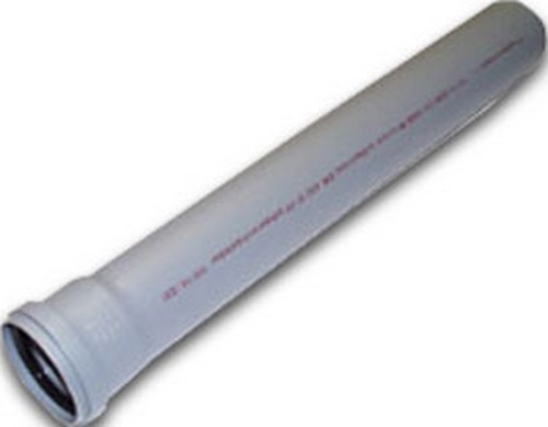 Труба для внутренней канализации с раструбом Ø50 L=1000 серая HT Ostendorf 112040