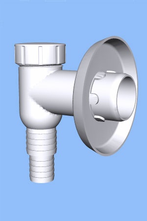 Сифон для стиральных машин шариковый Ø19х25/32 АНИ пласт M500