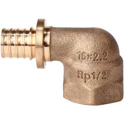 Угол переходной с внутренней резьбой для труб из сшитого полиэтилена Рехау Rautitan RX+ Бронза