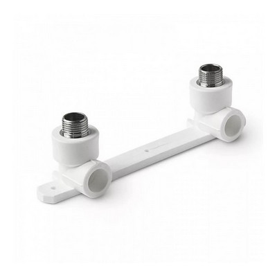 Планка полипропиленовая монтажная с водорозетками (наружная резьба) Valfex