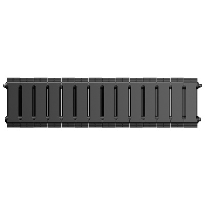 Радиаторы Royal Thermo PianoForte 200 Noir Sable биметаллические, чёрные боковое подключение