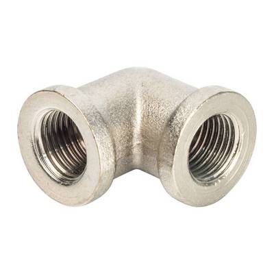 Угол латунный внутренняя резьба никелированный Stout