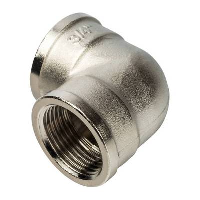 Угол латунный внутренняя резьба никелированный Stout