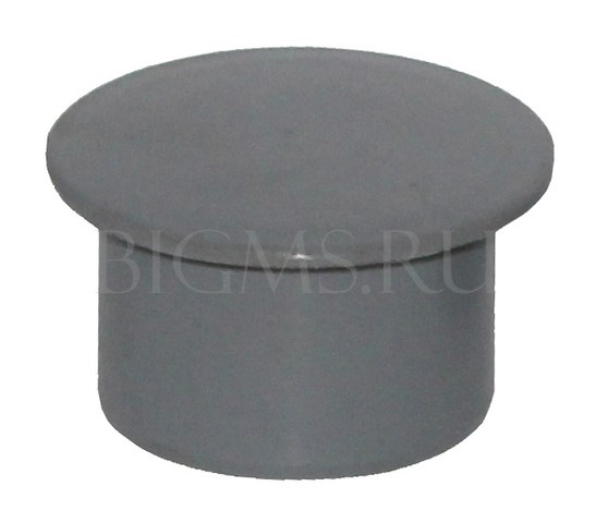 Заглушка для внутренней канализации Ø50 серая Политэк 405000Политэк