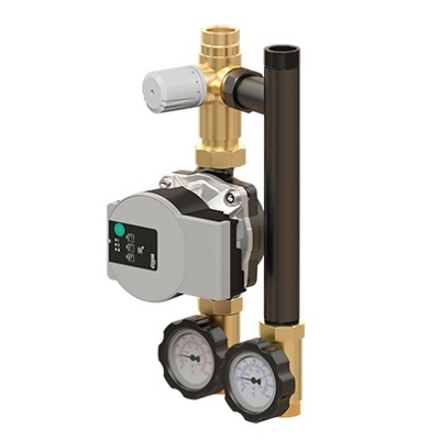 Группа насосная Ду20, с 3-ходовым смесителем и термостатическим клапаном, без насоса Elsen SmartBox 2.0 EFG20.03