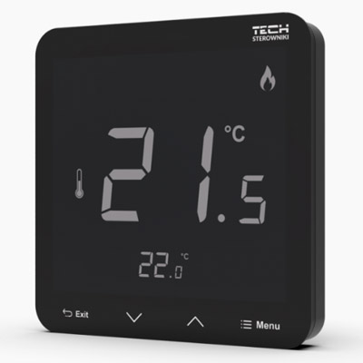 Терморегулятор беспроводной комнатный c датчиком влажности ST-R-8 PLUS Tech программируемый серия 4/8/9/X