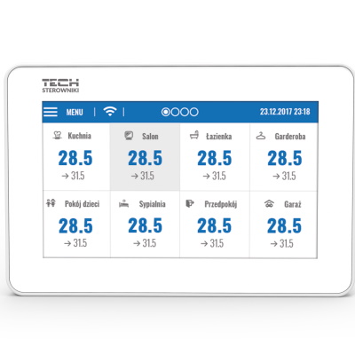 Проводная выносная панель со встроенным интернет-модулем Tech M-9R (белая)