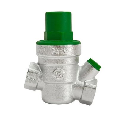 Регулятор давления воды ВВ 1/2" Ру=1,5-5,5 бар мембранный с отводом под манометр Хром Arrowhead PRVM-152001