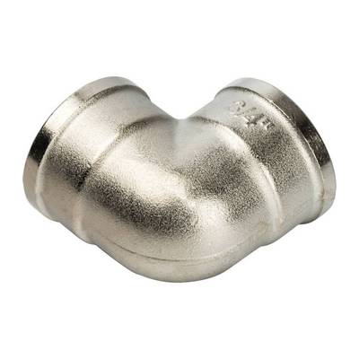 Угол латунный внутренняя резьба никелированный Stout