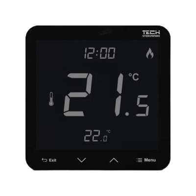 Терморегулятор проводной R-9S Plus Tech серия 9, с датчиком  влажности