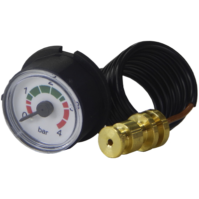 Манометр капиллярный для котлов Bosch/ Buderus 0-4 бар Ø28 мм (87186457920), CPG28-BP-40mm