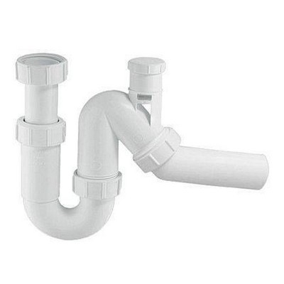 Сифон для раковины McAlpine 11/2"х40 без выпуска с вентиляционным клапаном MRSK12V