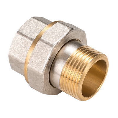 Американка латунная внутренняя/наружная резьба под конус никелированная MVI AquaHit