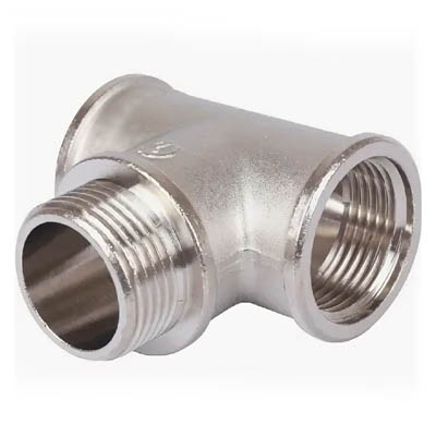 Тройник внутренняя/наружная/внутренняя резьба Elsen TIN латунь