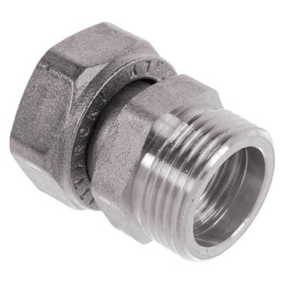 Американка внутренняя/наружная резьба с плоским уплотнением Elsen TIN латунь