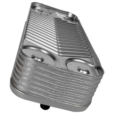 Теплообменник вторичный 14 пластин для котлов Ariston 65104333 Beretta14P (R8037)