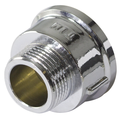 Переходник латунный внутренняя/наружная резьба хромированный Tim