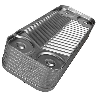 Теплообменник вторичный 14 пластин для котлов Ariston 65104333 BAXI Eco Classic、Eco Nova（63041310441P / 17B1901430）
