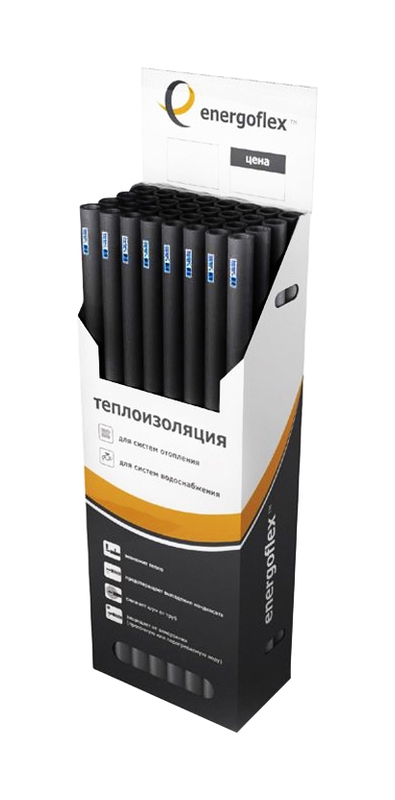 Утеплитель для труб Ø76х13 мм серый Energoflex Super EFXT076132SU (отрезок 2 м)