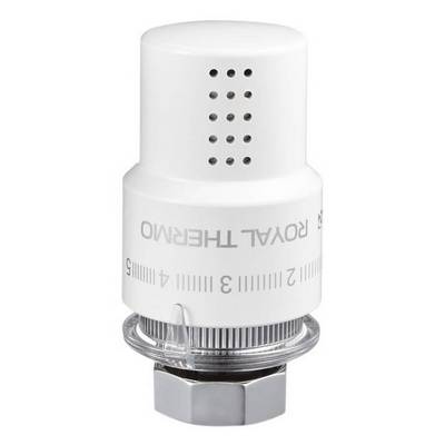 Головка термостатическая (термоголовка) M30х1,5 жидкостная Белый Royal Thermo Design RTO 07.0009