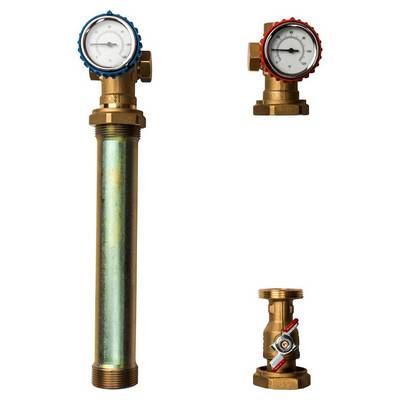 Насосная группа с прямым контуром Ду25 в теплоизоляции (без насоса) Stout SDG-0001-002501