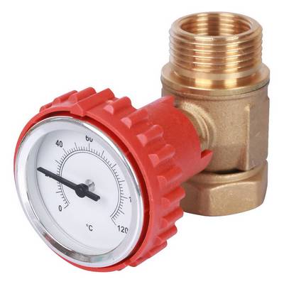 Насосная группа с 4-ходовым термостатическим клапаном Ду20 в теплоизоляции (без насоса) Stout SDG-0002-002001