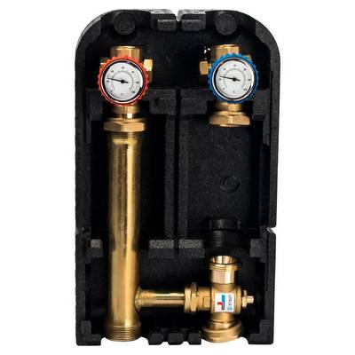 Насосная группа для твердотопливных котлов Ду25 в теплоизоляции (без насоса) Stout SDG-0014-002501