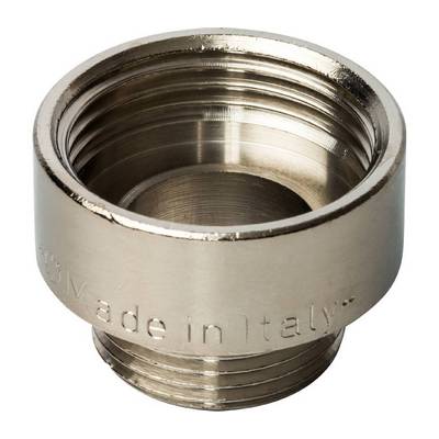 Переходник латунный внутренняя/наружная резьба никелированный Stout