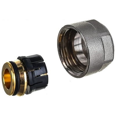 Соединитель коллекторный обжимной Stabil Rehau/Рехау Ø20(2.9)х3/4" евроконус для полимерной PEX трубы 12664623003