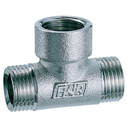 Тройник латунный НАРУЖНАЯ/внутренняя/НАРУЖНАЯ резьба НВН 1/2" Хром FAR FC 5825 12