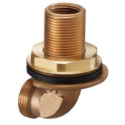 Угол перех. 3/4"ЕКх1/2"вн под гипсокартон Бронза Oventrop