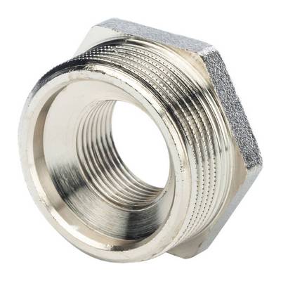 Футорка латунная наружная/внутренняя резьба никелированная Stout