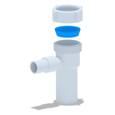 Отвод для стиральной машины 11/4"х32 АНИ пласт M230