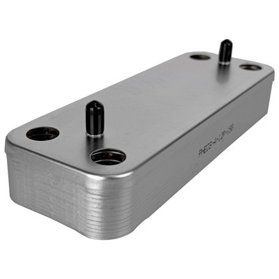 Теплообменник вторичный 12 пластин для котлов Ariston 65104333 BAXI Zilmet12P(5686660 / 5686670 / 17B2071200）