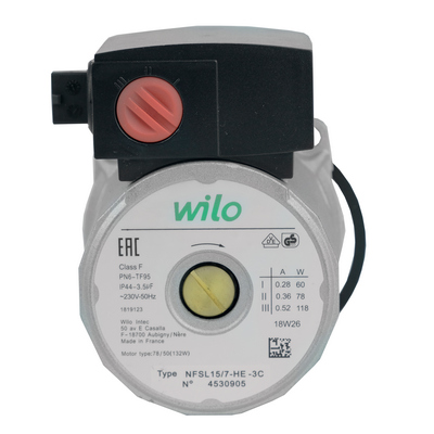 Двигатель циркуляционного насоса Wilo KSL 15/7-3C (по часовой стрелке) (7824698, 4520152, 4531203, 7876469-2)