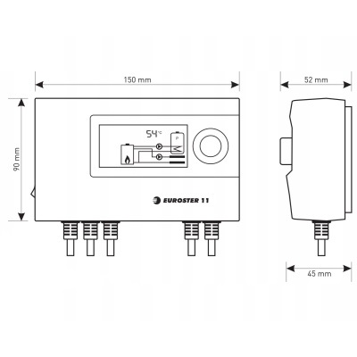 Контроллер для насоса ГВС или отопления 11Е (дисплей) Euroster