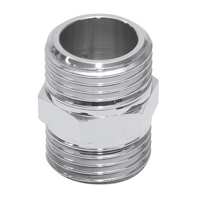 Ниппель латунный наружная резьба никелированный Tim