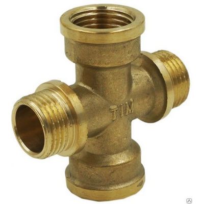 Крестовина латунная внутренняя/НАРУЖНАЯ резьба ВН 1/2" Tim XFM2222
