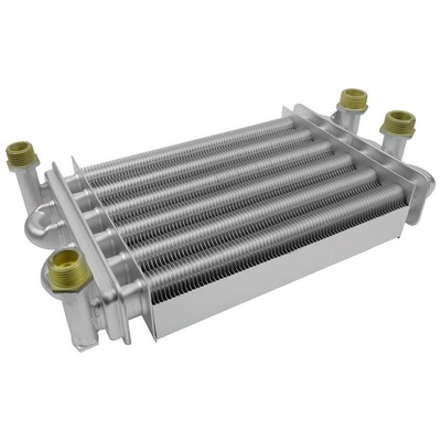 Теплообменник битермический для котлов Electrolux (AA10070030, 10070030, AA07000019, 7000019)