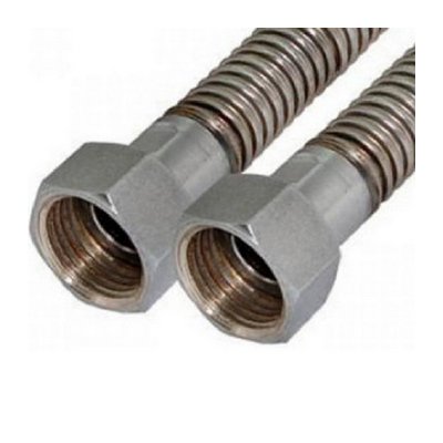 Подводка сильфонная для газа 3/4" гайка-гайка L=1,5-3 м сталь нержавеющая Турбо-Тех НФ-00000173
