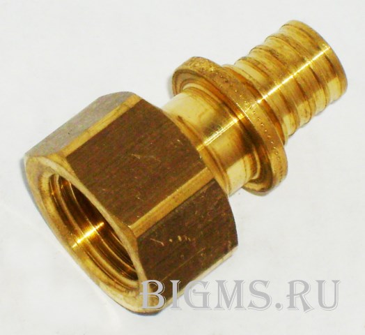 Переходник с внутренней резьбой для труб из сшитого полиэтилена Рехау Rautitan RX+ Бронза