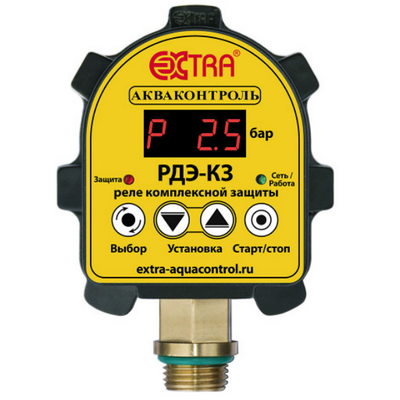 Реле давления электронное РДЭ-10.0КЗ-2,2-1% НАР 1/2" комплексной защиты с паролем Extra Акваконтроль 4202100000