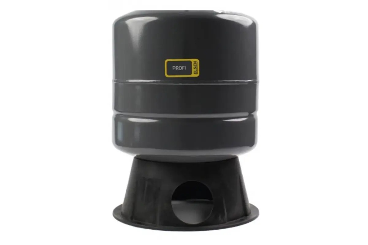Бак расширительный мембранный универсальный 50 л серый вертикальный На ножках Elsen Profi (CM) EMV02.50L