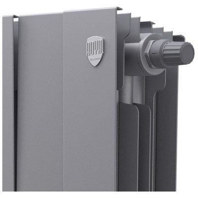 Радиаторы Royal Thermo PianoForte 500 Silver Satin VDR биметаллические, серебристые нижнее правое подключение