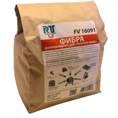 Фибра полипропиленовая для стяжки тёплого пола Рустеплопол FV16091
